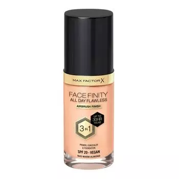Facefinity 3 в 1 тональный крем spf20 Max Factor, цвет 45 warm almond, 30 мл