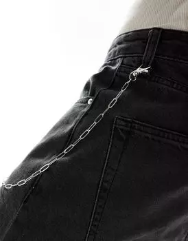 Faded Future – длинная джинсовая цепочка со звеньями в форме серебряных скрепок