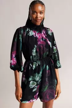 Faelynn рукав 3/4 присборенный комбинезон Ted Baker, черный