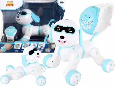 FAFIK ROBOT DOG Интерактивный прогулочный робот-собака СИНИЙ Inna marka