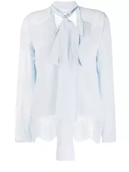 Faith Connexion блузка с бантом, синий