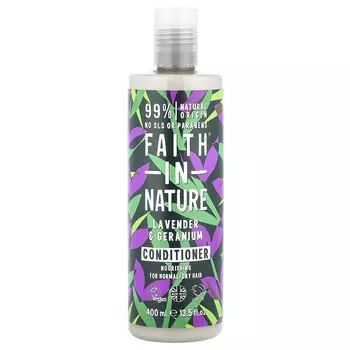 Faith in Nature, Кондиционер, для нормальных / сухих волос, с лавандой и геранью, 400 мл (13,5 жидк. Унции)