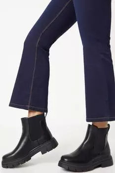Faith: массивные ботинки челси Anais с эластичной ластовицей Dorothy Perkins, черный