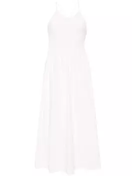 Faithfull the Brand льняное платье миди Camera, белый