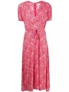 Faithfull the Brand платье миди Raphaela с цветочным принтом, розовый