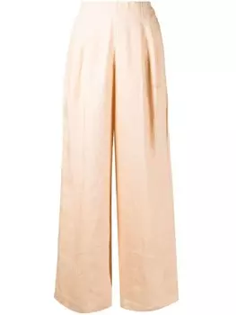 Faithfull the Brand широкие брюки со складками, коричневый