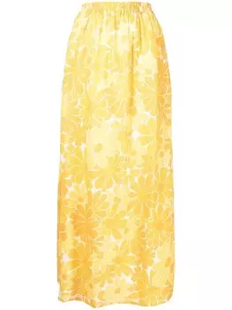 Faithfull the Brand юбка макси Danita с цветочным принтом, оранжевый