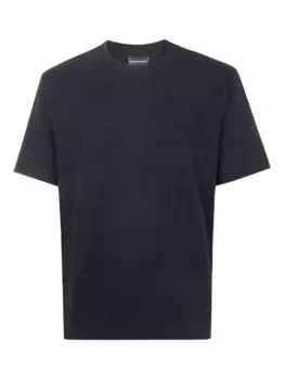 Фактурная футболка EMPORIO ARMANI, черный