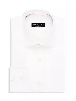Фактурная классическая рубашка Masutto, белый