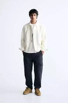 Фактурная куртка-букле ZARA, экру