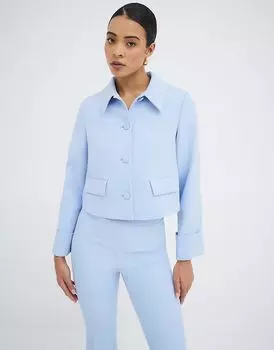 Фактурная куртка River Island 60-х годов светло-голубого цвета
