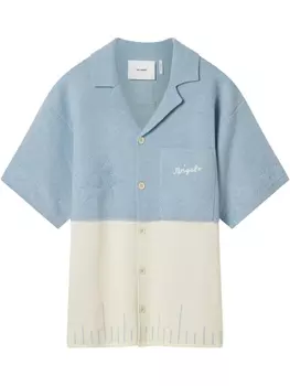 Фактурная рубашка Axel Arigato, синий