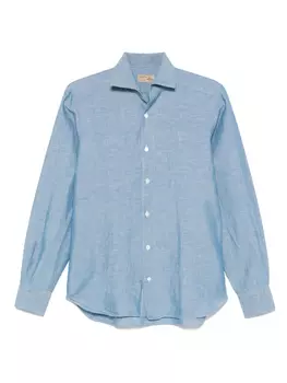 Фактурная рубашка Barba, синий