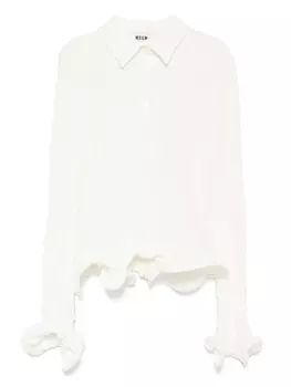 Фактурная рубашка MSGM, белый