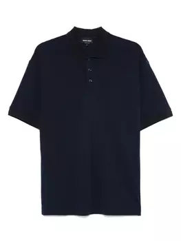 Фактурная рубашка поло Giorgio Armani, синий