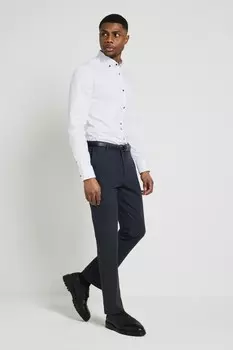 Фактурная рубашка приталенного кроя River Island, белый