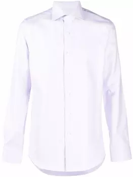 Фактурная рубашка с длинными рукавами Canali, белый