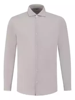 Фактурная рубашка с длинными рукавами Fedeli, серый