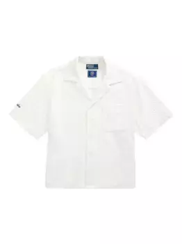 Фактурная рубашка с короткими рукавами POLO RALPH LAUREN, белый