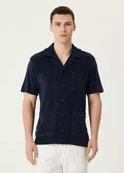 Фактурная рубашка Terry с короткими рукавами The Resort Co, синий