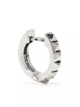 Фактурная серьга-хагги Emanuele Bicocchi, серебряный