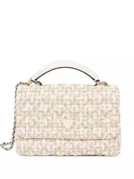 Фактурная сумка на плечо GUESS USA, золотой