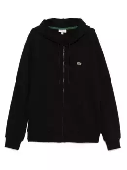 Фактурная толстовка на молнии Lacoste, черный