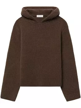 Фактурное худи из шерсти мериноса John Elliott, коричневый
