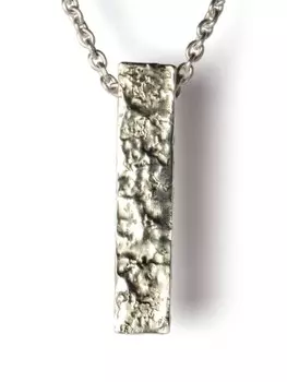 Фактурное колье Amulet Parts of Four, серебряный