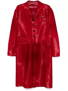 Фактурное пальто Versace, красный