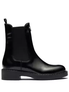 Фактурные ботинки Prada, черный