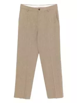 Фактурные брюки GOLDEN GOOSE, коричневый