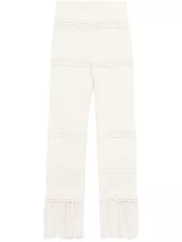 Фактурные брюки Nanushka, нейтральный