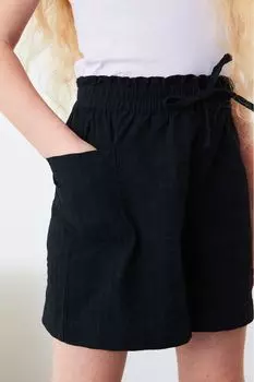 Фактурные брюки Next, черный