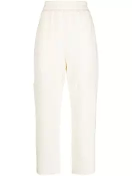 Фактурные брюки прямого кроя Gentry Portofino, нейтральный цвет