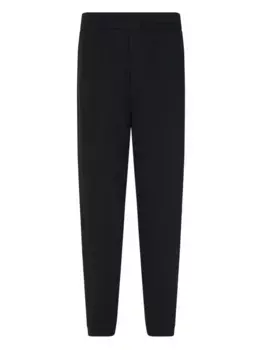 Фактурные брюки с кулиской EMPORIO ARMANI, синий