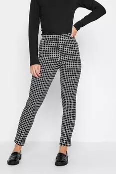 Фактурные брюки с узкими эластичными брючинами Pixiegirl Petite, черный