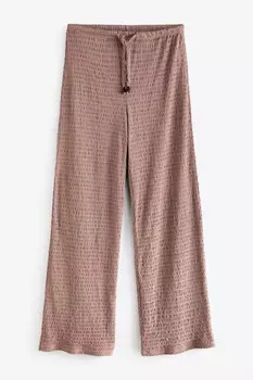 Фактурные брюки широкого кроя River Island, коричневый