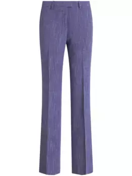 Фактурные брюки строгого кроя ETRO, фиолетовый