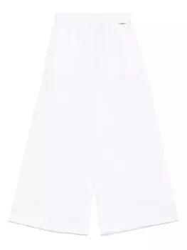 Фактурные брюки TWINSET Kids, белый
