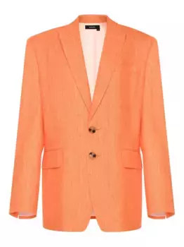 Фактурный блейзер ANOUKI, оранжевый