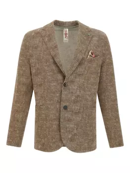 Фактурный блейзер BOB, коричневый