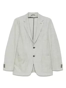 Фактурный блейзер Canali, зеленый