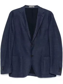 Фактурный блейзер Corneliani, синий