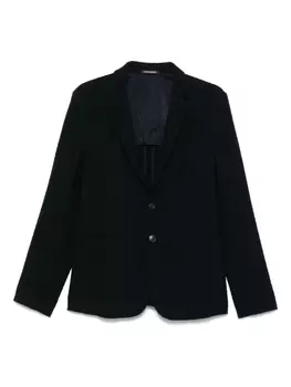 Фактурный блейзер Emporio Armani, синий