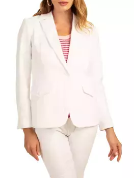 Фактурный блейзер Habanero Trina Turk, белый