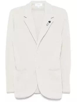 Фактурный блейзер Lardini, нейтральный