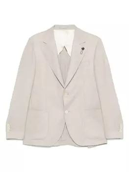 Фактурный блейзер Lardini, нейтральный