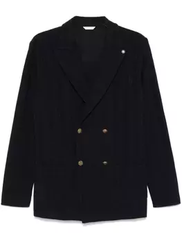 Фактурный блейзер Manuel Ritz, синий