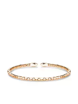 Фактурный браслет-бэнгл Groove из розового золота Pragnell, золотой